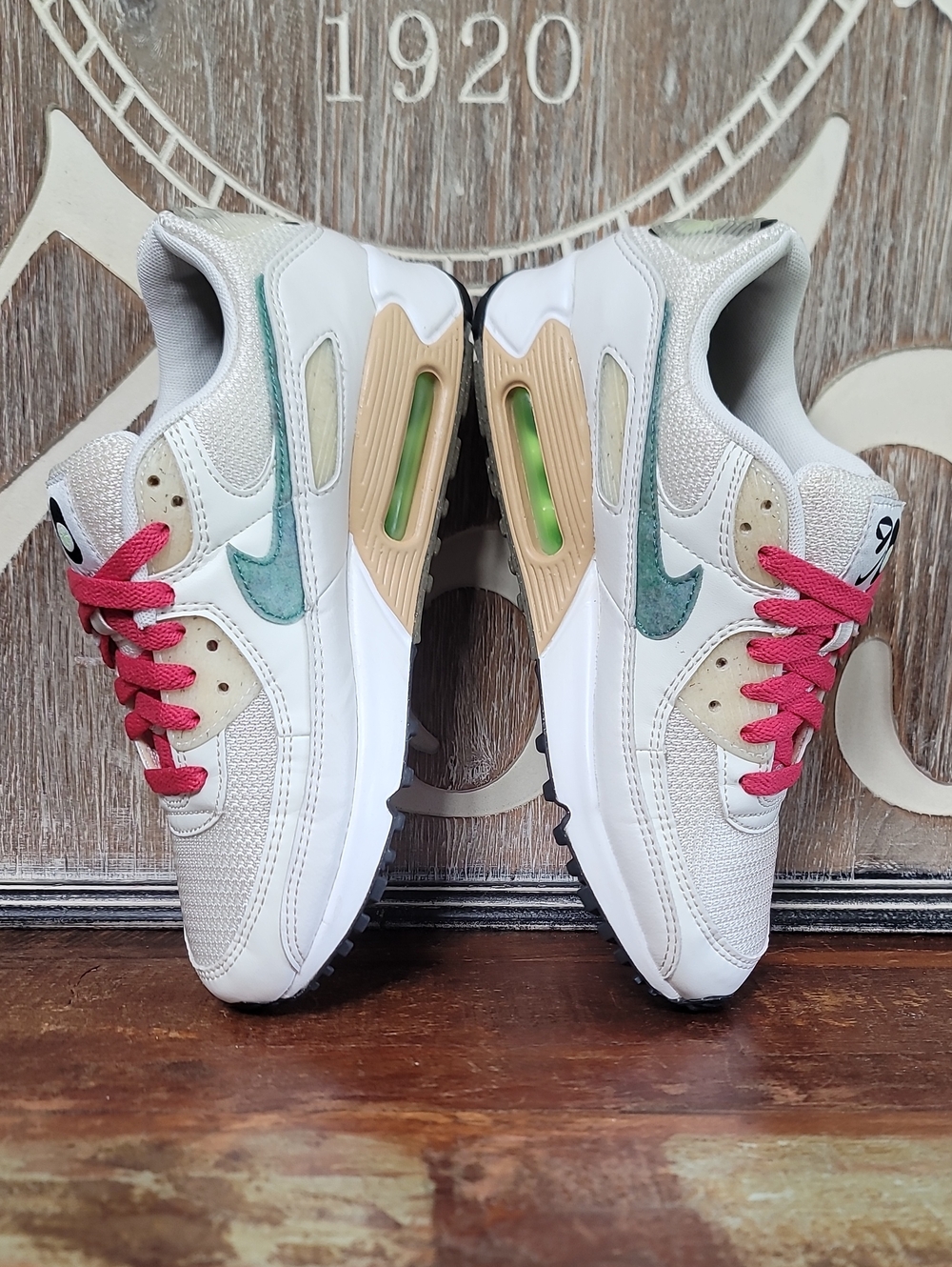 Nike Air Max 90 (Special Edition) 'Summit White Neptune Green' Wmns 7 Great Cond - Picture 4 of 14